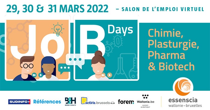 J – 5 avant les Jobdays Chimie, Plasturgie, Pharma & Biotech