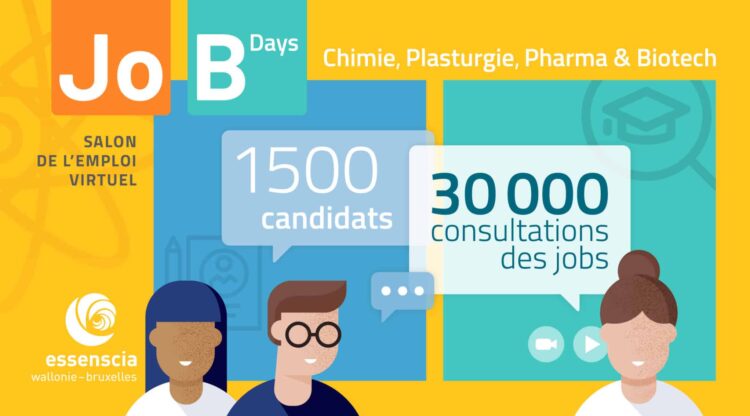 Les Jobdays Chimie, Plasturgie, Pharma & Biotech ont attiré  1500 candidats en ligne